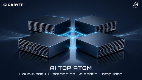 技嘉展示 AI TOP ATOM 四机串联集群，以科学运算验证地端 AI 扩展能力